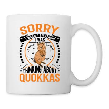 Quokka Gift Kangourou à queue courte - Mug blanc - blanc - Droite