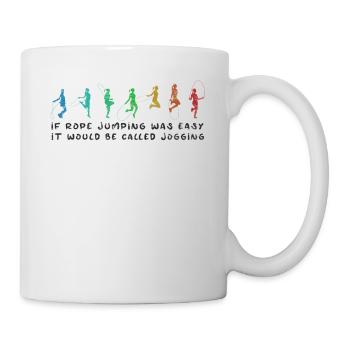 Fitness Roping - Jumping rope for women - Mug - white - Right