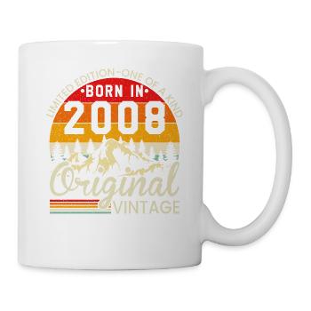 Unique in its kind born in 2008 Original vintage - Mug - white - Right