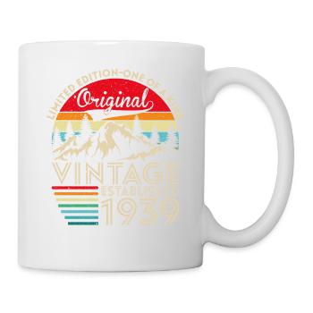 Original vintage established in 1939 anniversary - Mug - white - Right