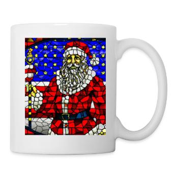 Amerikanisches Weihnachten Weihnachtsmann - Tasse - Weiß - Rechts