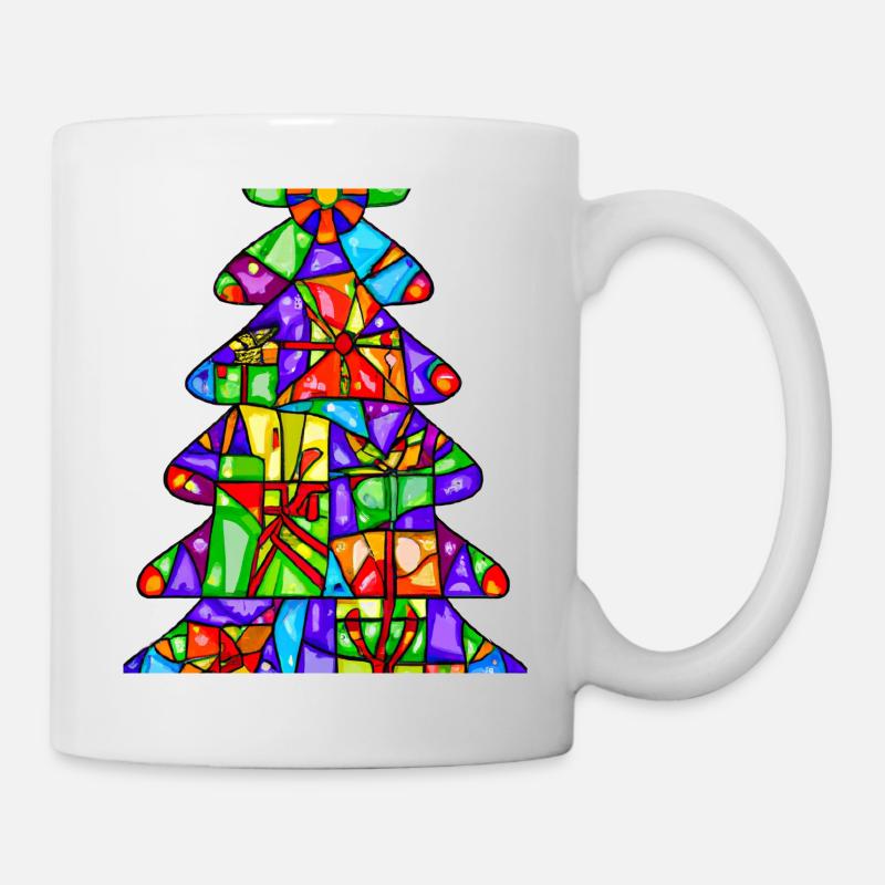 Arbre de Noël de Noël à partir de - Mug blanc - blanc