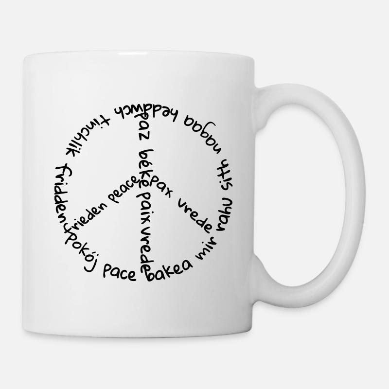 frieden - Tasse - Weiß