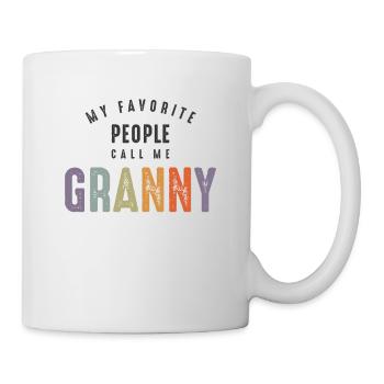 Mes gens préférés m’appellent Mamie - Grand-mère Maman - Mug blanc - blanc - Droite