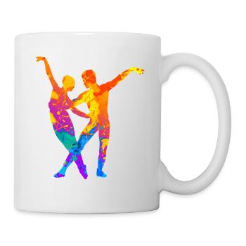 Danse de couple Danseurs de danse Salle de bal Tango - Mug blanc - blanc - Droite