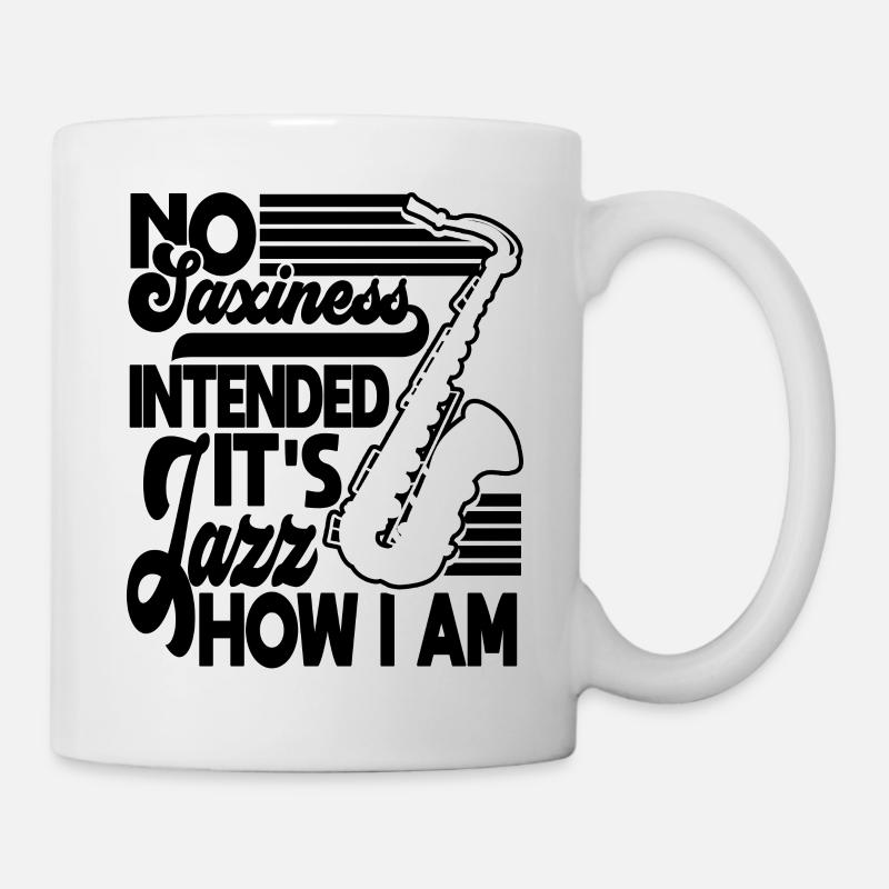 Saxophone Lecteur de saxophone - Mug blanc - blanc