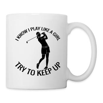 Golf Quote Golf Ball Golfer Golf Club - Mug - white - Right