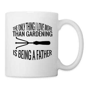 Gärtner Vater Geschenk Hobbygärtner Dad Garten - Tasse - Weiß - Rechts
