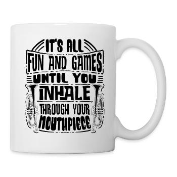 Trumpeter Trumpet Instrument Brass Music - Mug - white - Right