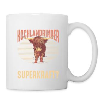 Ich Züchte Hochlandrinder Was Ist Deine Superkraft - Tasse - Weiß - Rechts