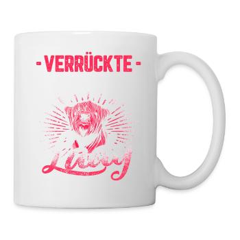 Verrückte Hochlandrind Lady Geschenk - Tasse - Weiß - Rechts