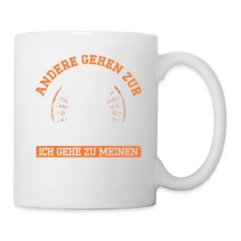 Andere Gehen Zur Therapie Gehe Zu Hochlandrindern - Tasse - Weiß - Rechts