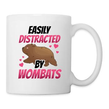 Wombat slightly distracted Australia marsupial - Mug - white - Right