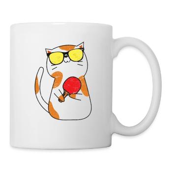 Drôle de design de tennis de table Joueurs de ping-pong Tourna - Mug blanc - blanc - Droite