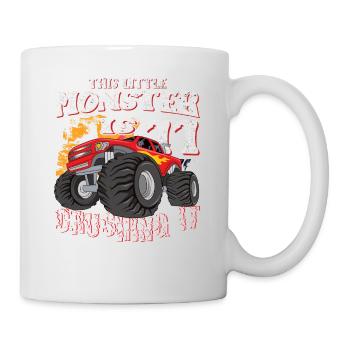 11e anniversaire plaisante ce petit camion monstre - Mug blanc - blanc - Droite