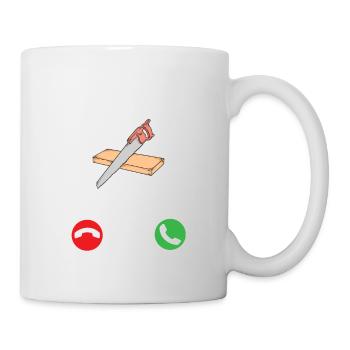 Zimmermann nennt lustige Holzarbeiter coole Berufung - Tasse - Weiß - Rechts
