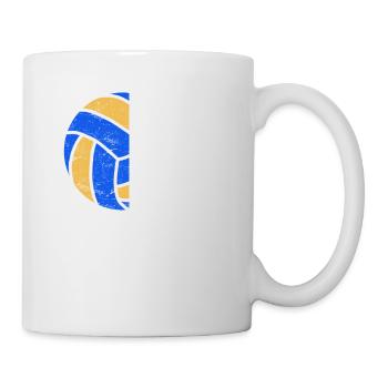 Joueuse de volleyball Volleyball Lover Girls Maman Coach - Mug blanc - blanc - Droite