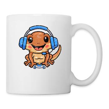 Gamer Bearded Dragon Propriétaire Amateur de jeux vidéo - Mug blanc - blanc - Droite