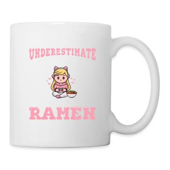 Girl Who Loves Ramen Japanese Ramen Noodles Kawaii - Mug - white - Right