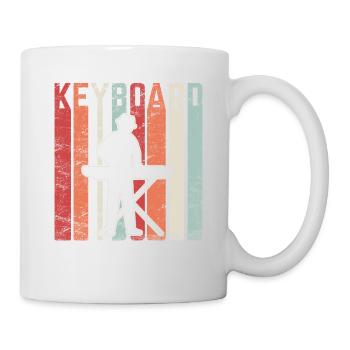Claviériste Musicien Musicien Pianiste Vintage Pia - Mug blanc - blanc - Droite