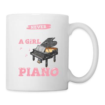 Music Piano Player Pianist Keyboardist Keyboard Pl - Tasse - Weiß - Rechts