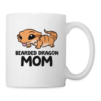 Maman barbue Lézard Reptile Dragon barbu Maman - Mug blanc - blanc - Droite