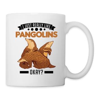 J’aime vraiment les pangolins ok - Mug blanc - blanc - Droite