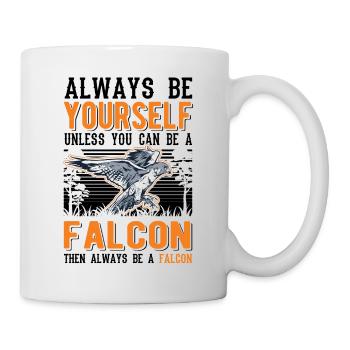 Always be yourself Falcon Falknerei Falke - Mug - white - Right
