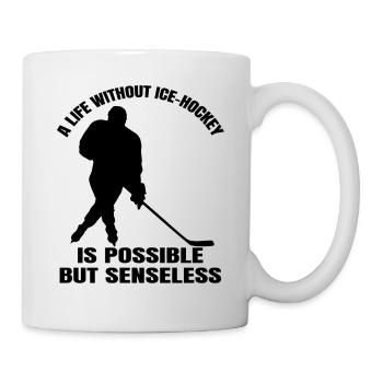 Eishockeyteam Eishockey Wintersport Geschenk - Tasse - Weiß - Rechts