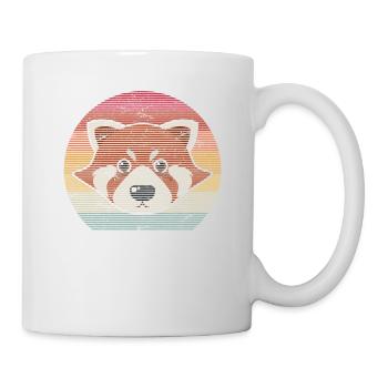 Retro Red Panda Vintage Red Pandas Zoologist Panda - Tasse - Weiß - Rechts