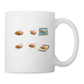 Döner Freizeit Döner Liebhaber - Tasse - Weiß - Rechts