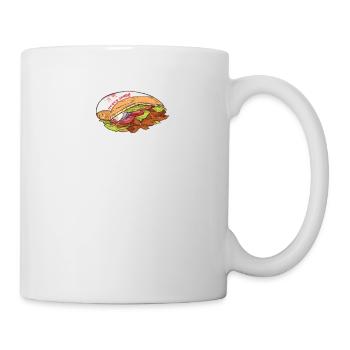 Einfach abgelenkt von Döner - Tasse - Weiß - Rechts