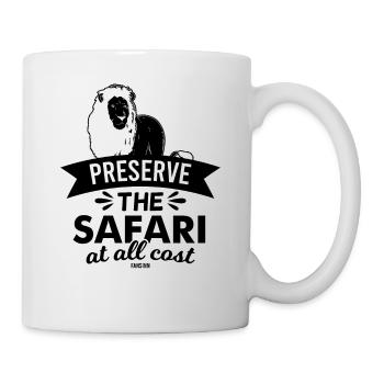 Lion Africa Safari Quote - Mug - white - Right