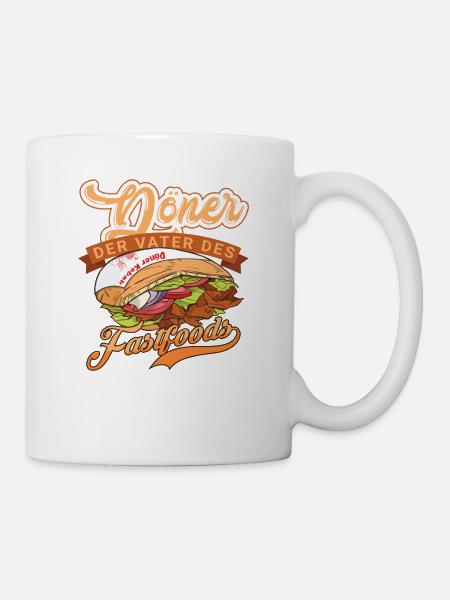 Döner der Vater des Fastfoods - Tasse - Weiß