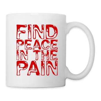 Trouver la paix dans la douleur 2 - Mug blanc - blanc - Droite