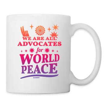 Frieden Geschenk Liebe Freundschaft - Tasse - Weiß - Rechts