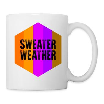 Halloween Theme Sweater Weather Coffee Lover Mug - Mug - white - Right