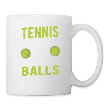 Sports enthusiast coach jokes: tennis player - Mug - white - Right