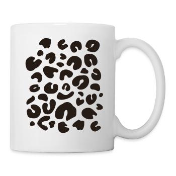 Leoparden Kostüm Verkleidung - Tasse - Weiß - Rechts