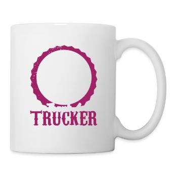 trucker spruch truck - Tasse - Weiß - Rechts