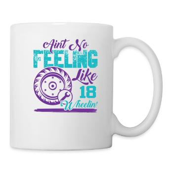 Trucker dit camions cool - Mug blanc - blanc - Droite