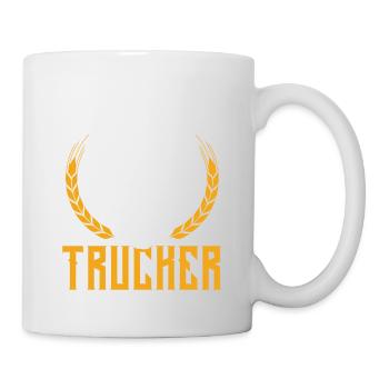 Dicton de barbe complète de camionneur - Mug blanc - blanc - Droite