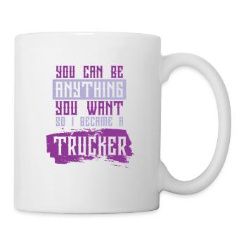 truck trucker spruch - Tasse - Weiß - Rechts