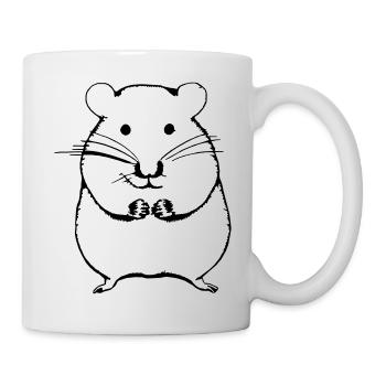 Hamster cute animal rodent animals pet vector 8 - Mug - white - Right