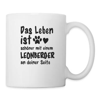 Leonberger Hund Hundehalter Lustiges Hunde - Tasse - Weiß - Rechts