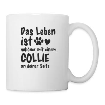 Border Collie Hund Hundehalter Lustiges Collie - Tasse - Weiß - Rechts