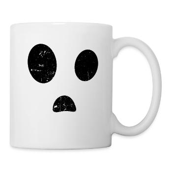 Geister Kostüm Halloween Geist - Tasse - Weiß - Rechts