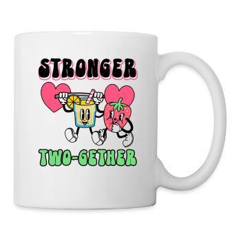 Valentines Couple Stronger Together Lifetime - Mug - white - Right