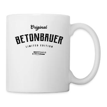 Betonbauer Limited Edition Betonbau - Tasse - Weiß - Rechts