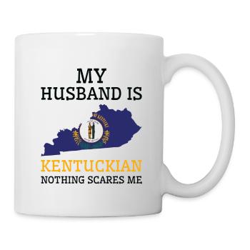 Rien ne me fait peur Kentuckian mari Kentucky - Mug blanc - blanc - Droite